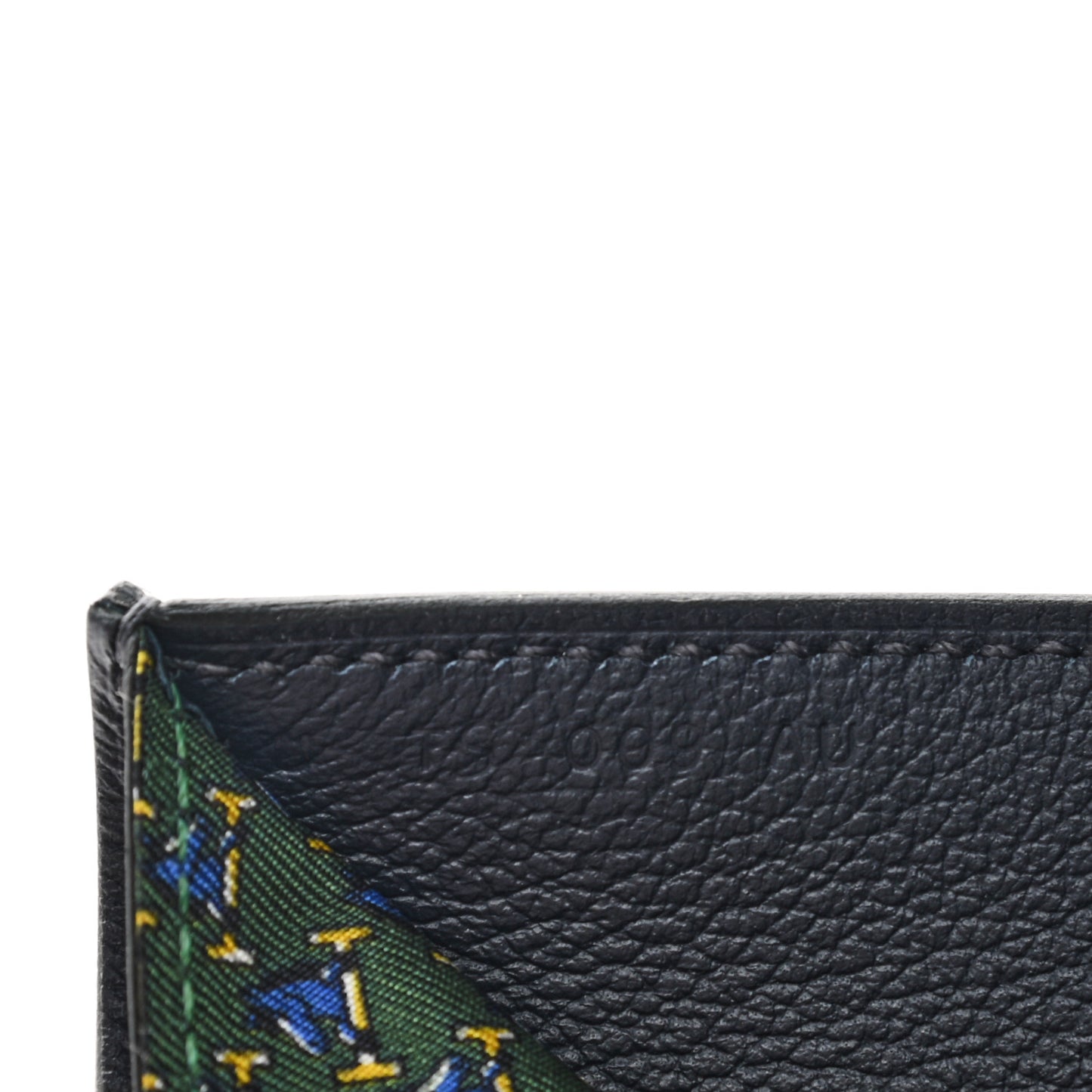 Evercolor Citizen Twill Compact Wallet Bleu Nuit Vert Moyen Bleu Saphir