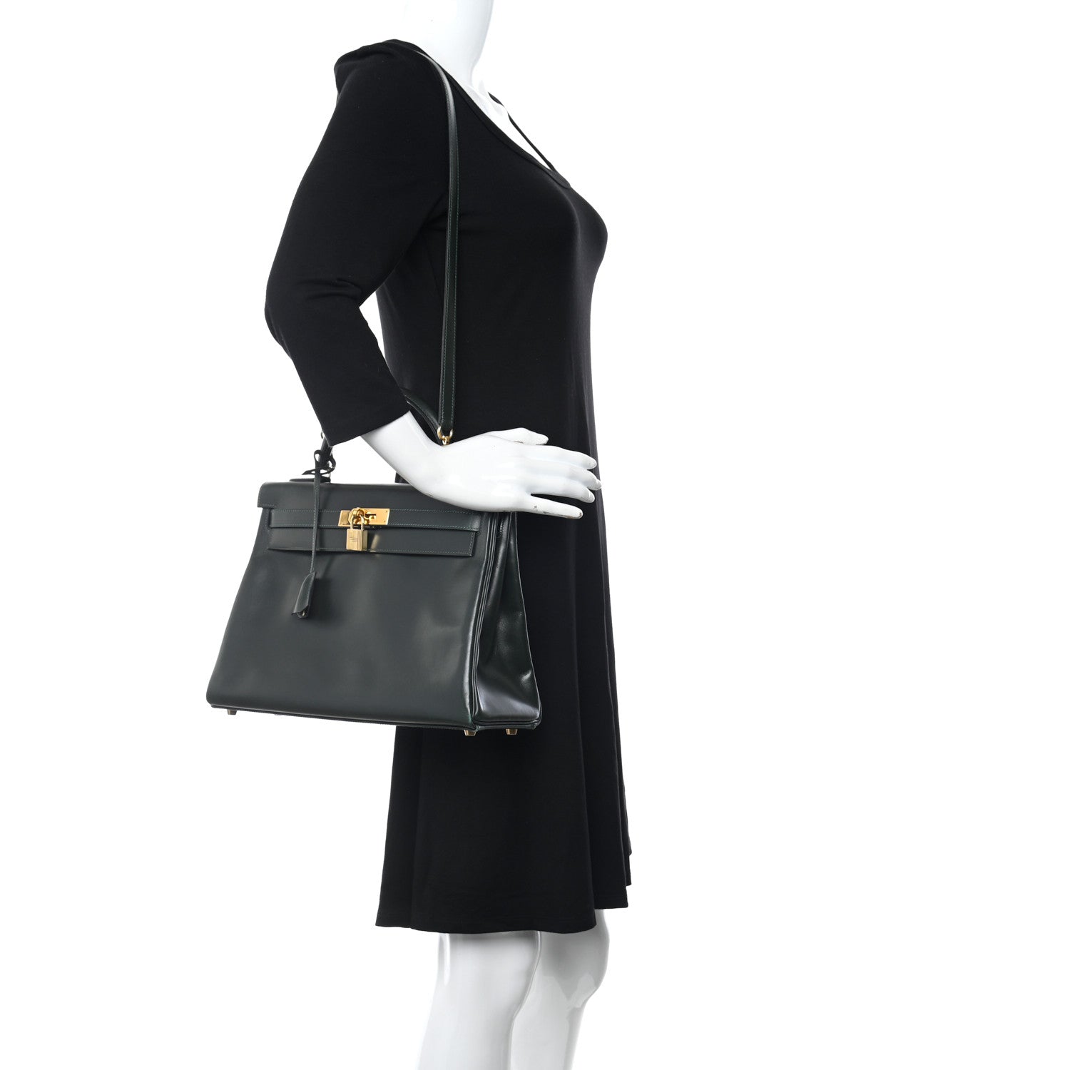 Hermes Box Kelly Retourne 32 Vert Fonce 2 of 25