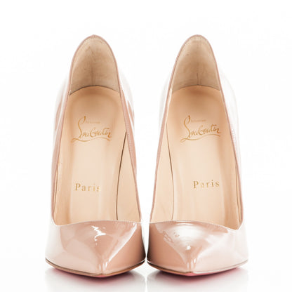 Christian Louboutin Patent Pigalle 120 Pumps 37.5 Nude 2 of 7