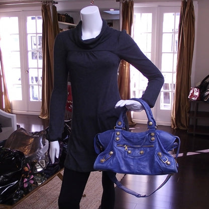 Balenciaga Agneau Giant GGH Part Time Electric Bleu 2 of 14