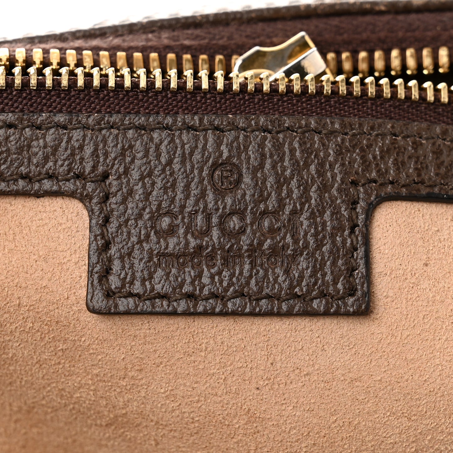 GG Supreme Monogram Web Medium Ophidia Tote Bag Brown
