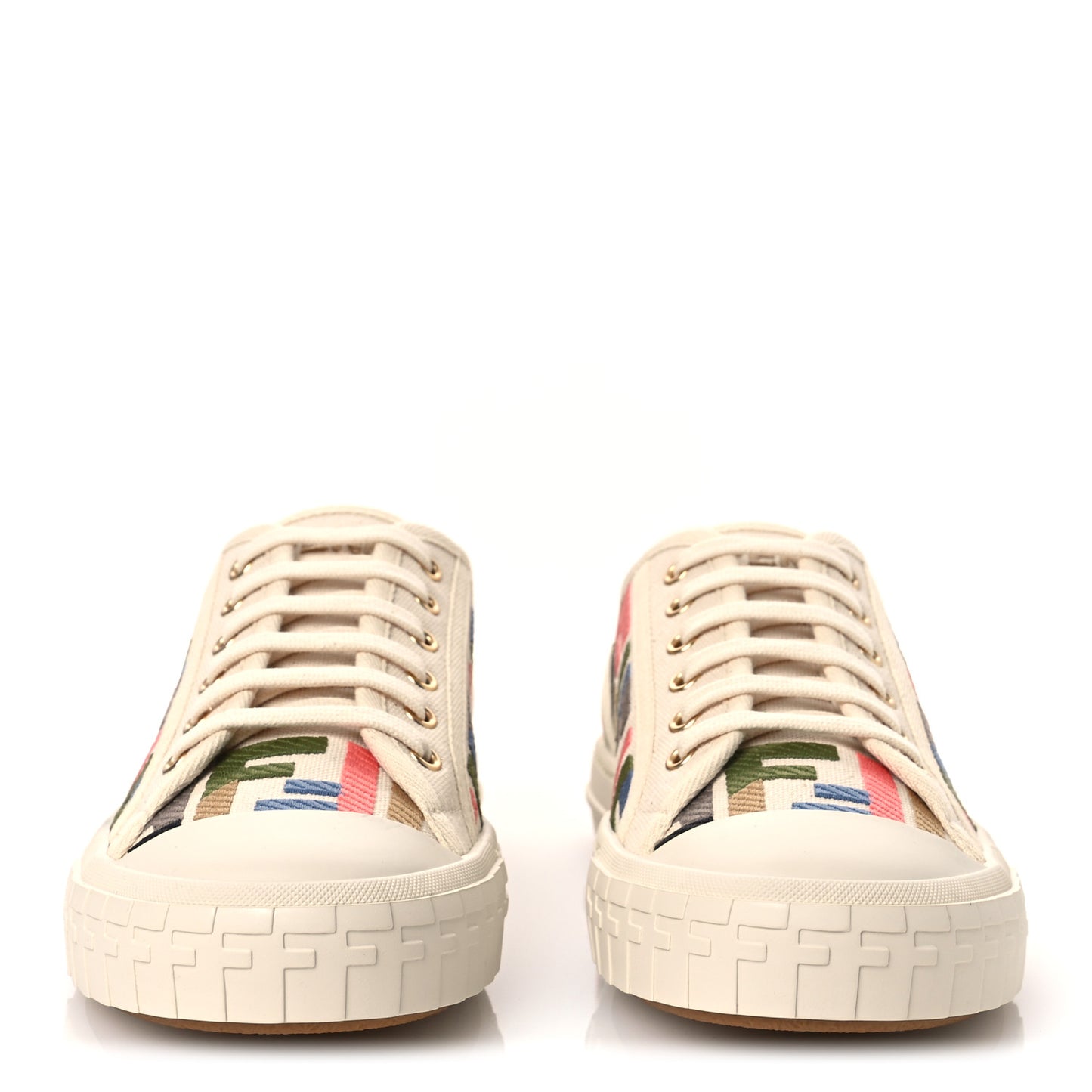 Kuban Canvas FF Womens Domino Low Top Sneakers 37 Grezzo Multicolor Latte
