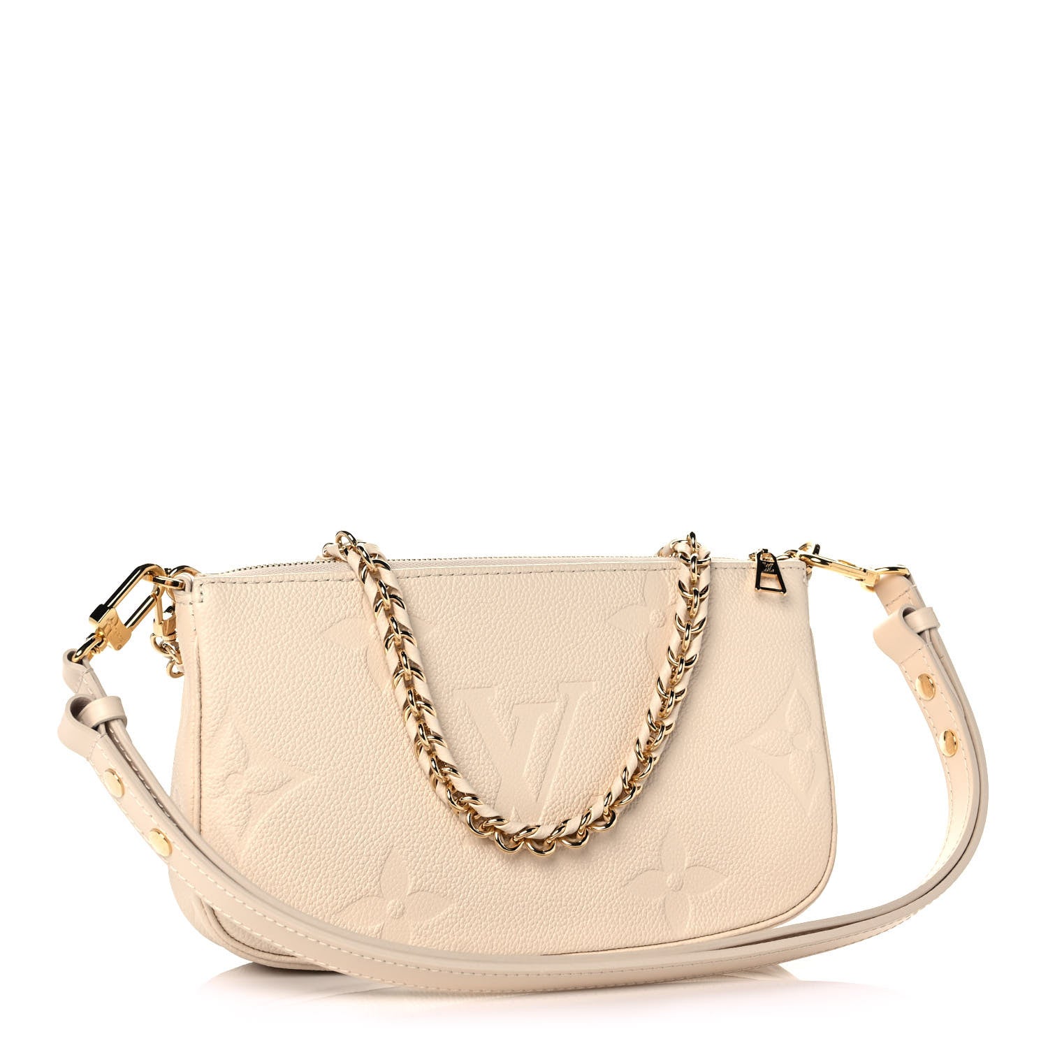 Louis Vuitton Empreinte Monogram Giant Multi Pochette Accessories Cream 3 of 12