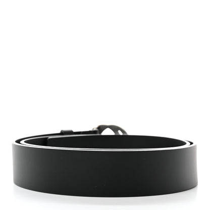 Gucci Selleria Calfskin Nickel Interlocking G 37mm Belt 95 38 Black 2 of 6