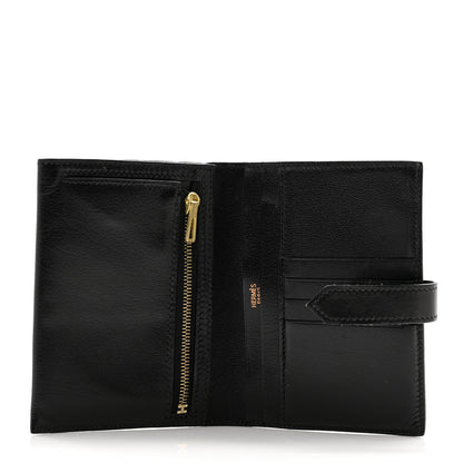 Hermes Evergrain Bearn Compact Wallet Black 5 of 9