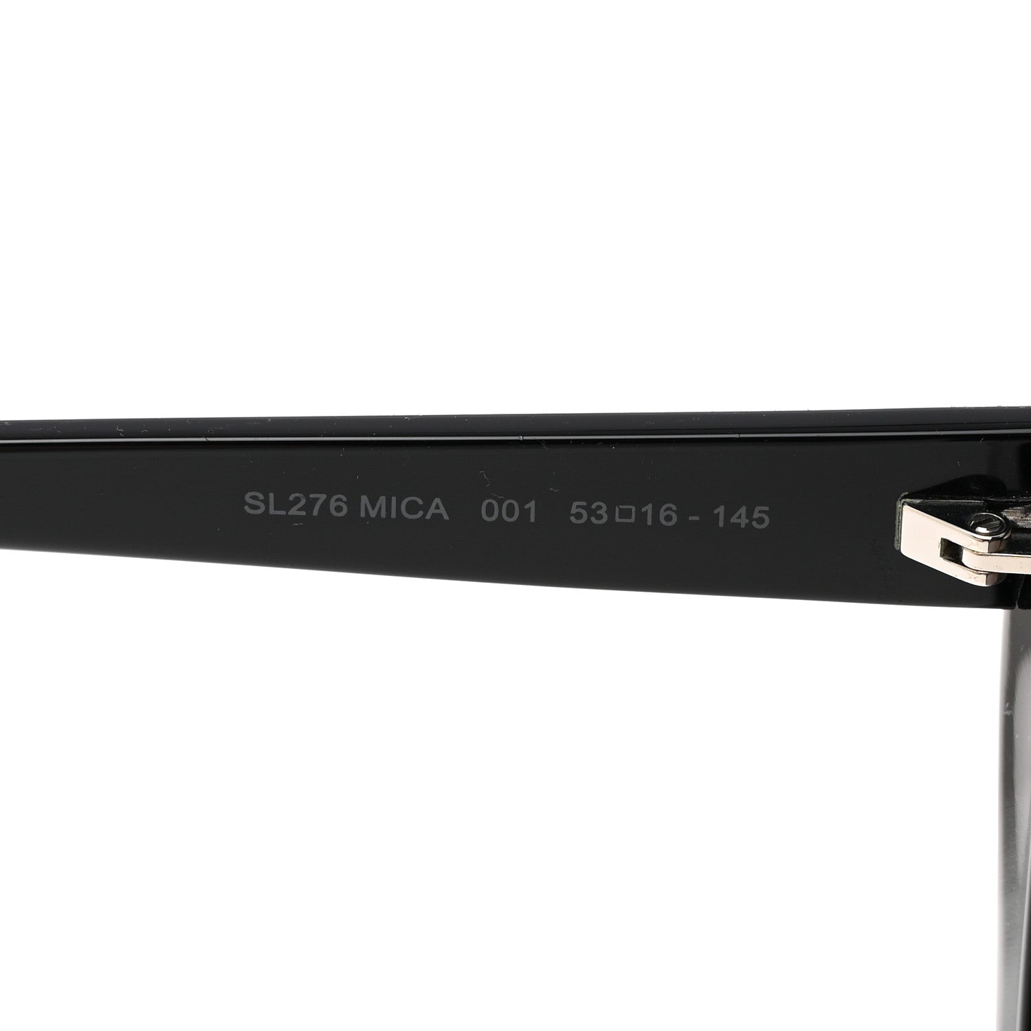 Saint Laurent Acetate Mica Cat Eye Sunglasses SL 276 Black 5 of 7