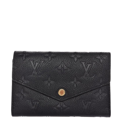 Louis Vuitton Empreinte Compact Curieuse Wallet Black 1 of 8