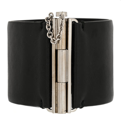 Chanel Lambskin Baguette Crystal CC Chain Cuff Bracelet M Black 3 of 5