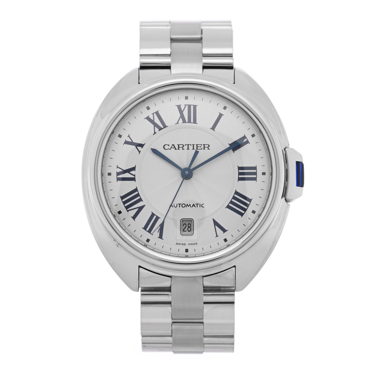 Cartier Stainless Steel 40mm Cle De Cartier Automatic Watch 1 of 5