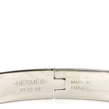 Hermes Enamel Mini Clic Chaine d'Ancre Bracelet PM Marron Glace 4 of 5