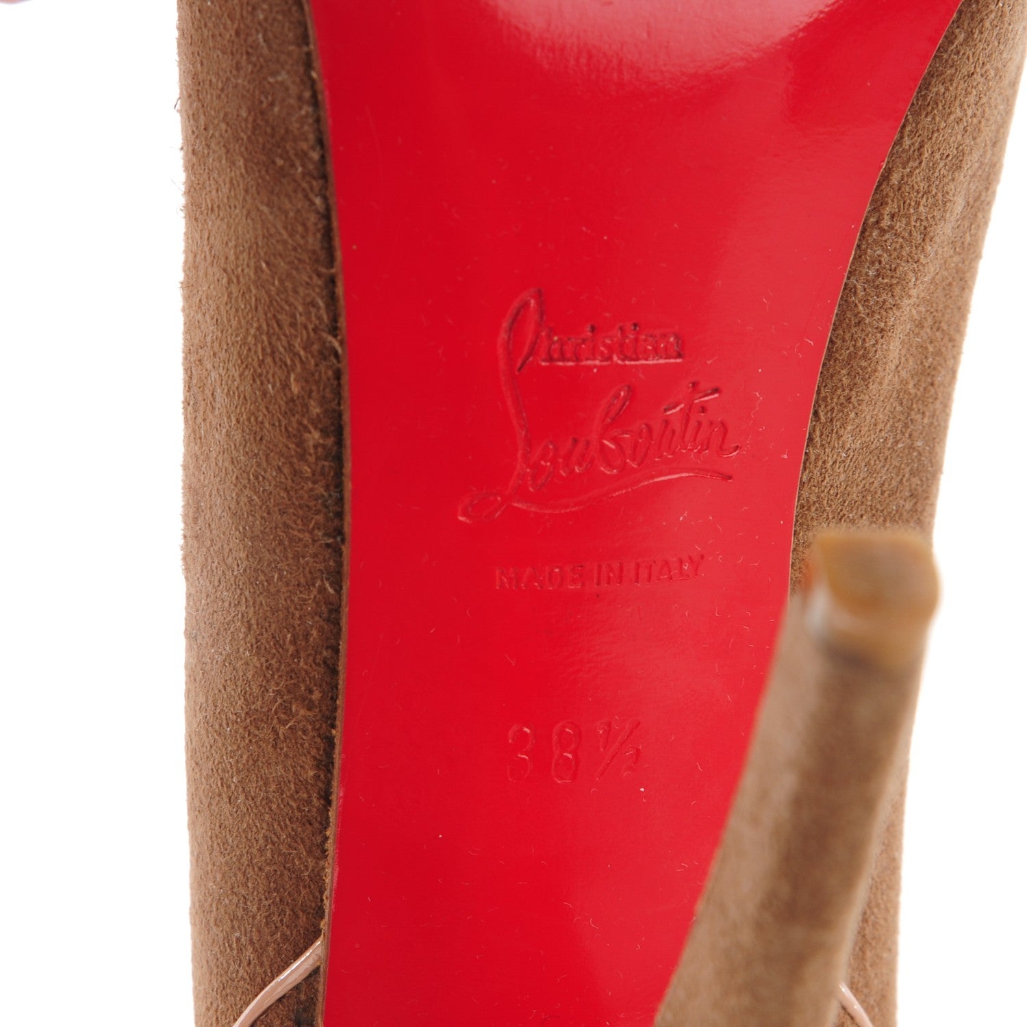 Christian Louboutin Suede Pumps 38.5 Beige 6 of 7