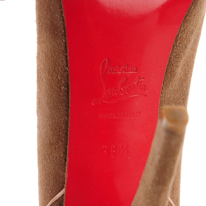 Christian Louboutin Suede Pumps 38.5 Beige 6 of 7