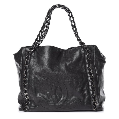 Chanel Glazed Calfskin Large Modern Chain Tote Black 1 of 27