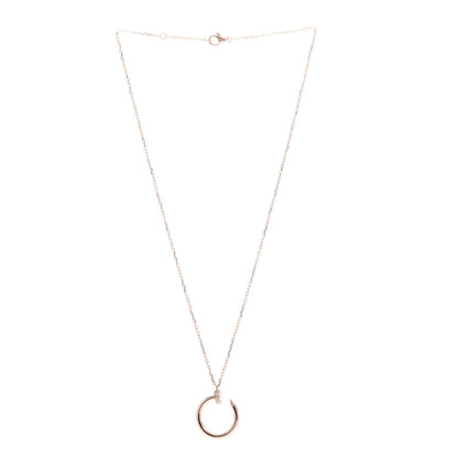 Cartier 18K Pink Gold Diamond Juste Un Clou Pendant Necklace 3 of 5