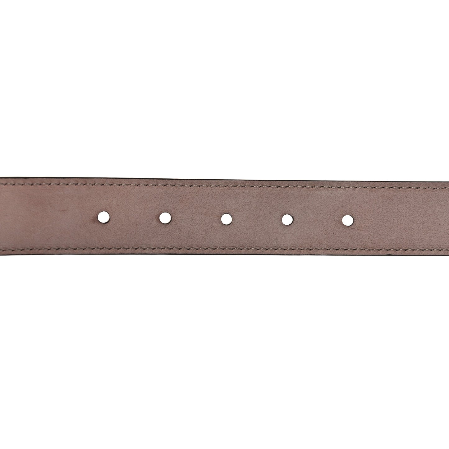 Calfskin Double G 20mm Kids Belt L Black