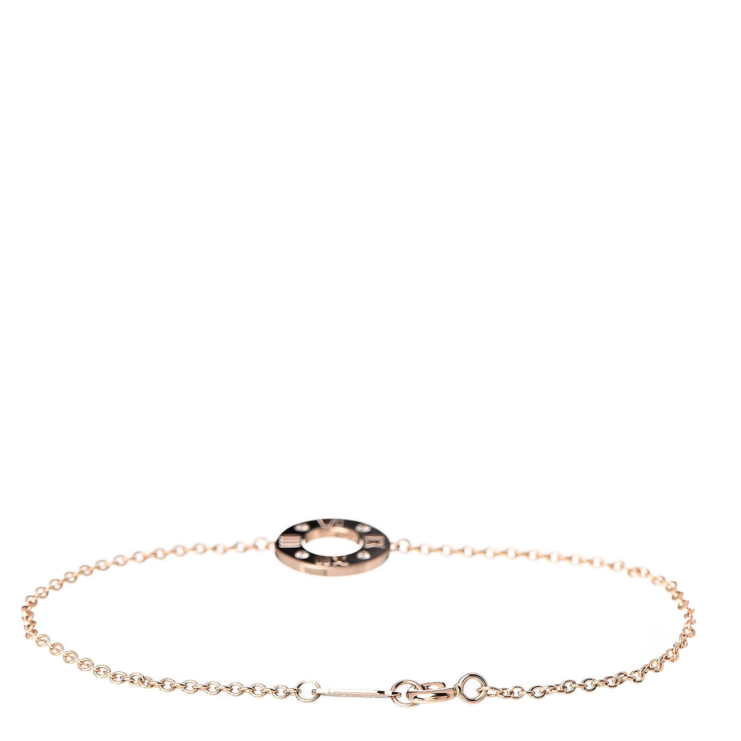 18K Rose Gold Diamond Atlas Pierced Bracelet