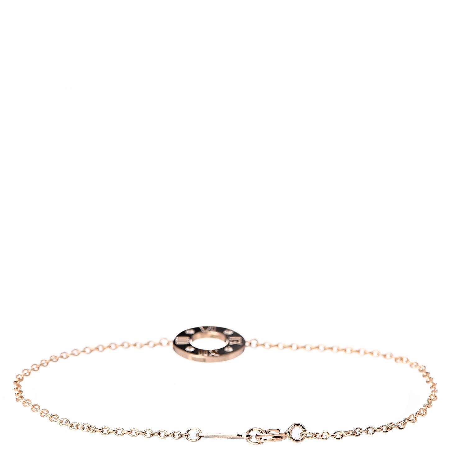 Tiffany 18K Rose Gold Diamond Atlas Pierced Bracelet 3 of 5