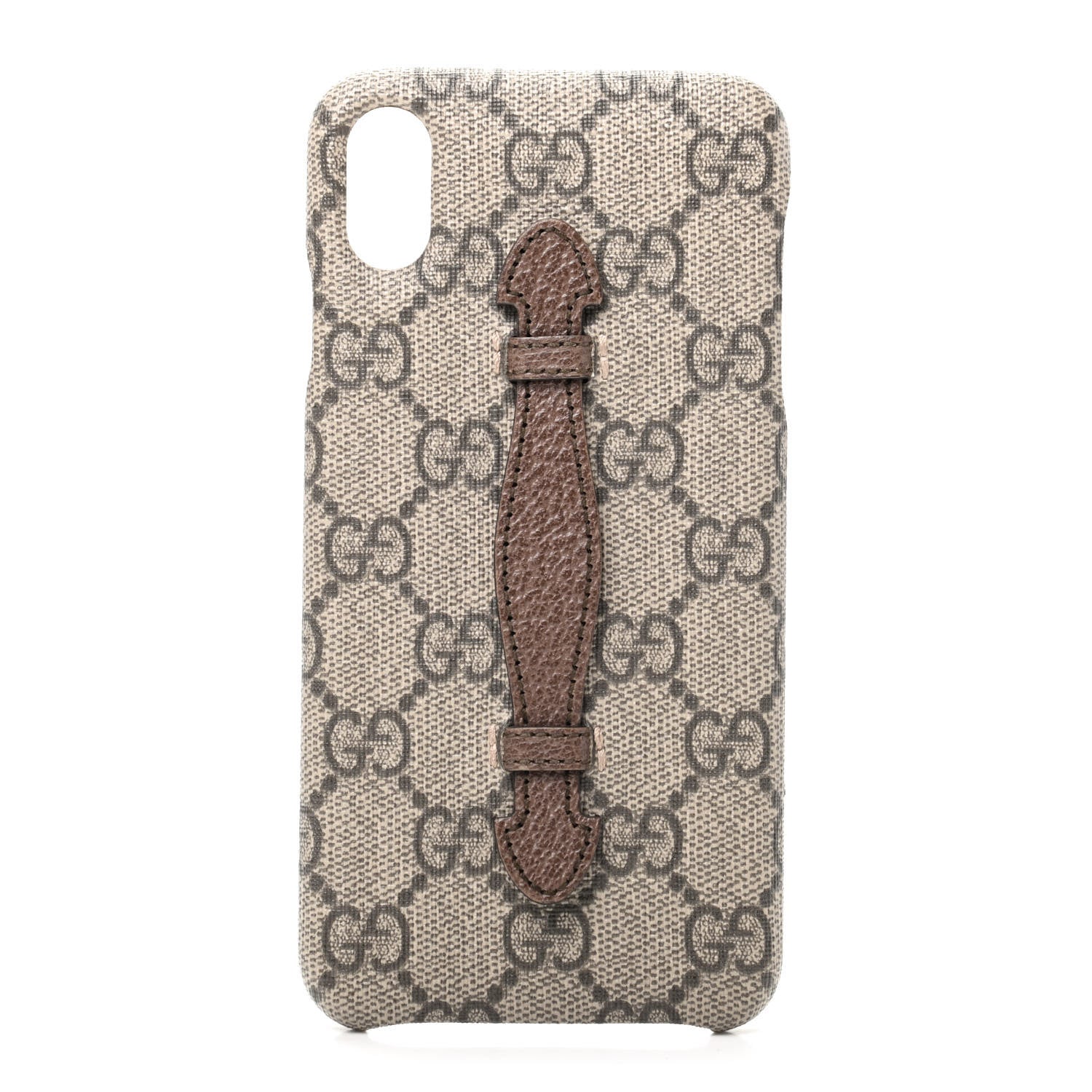 Gucci GG Supreme Monogram Top Handle iPhone XS Max Case Beige 1 of 5