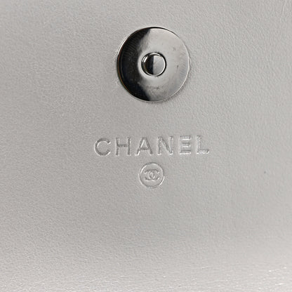 Chanel Metallic Goatskin Quilted Star Flap Waist Belt Bag Silver 9 of 10