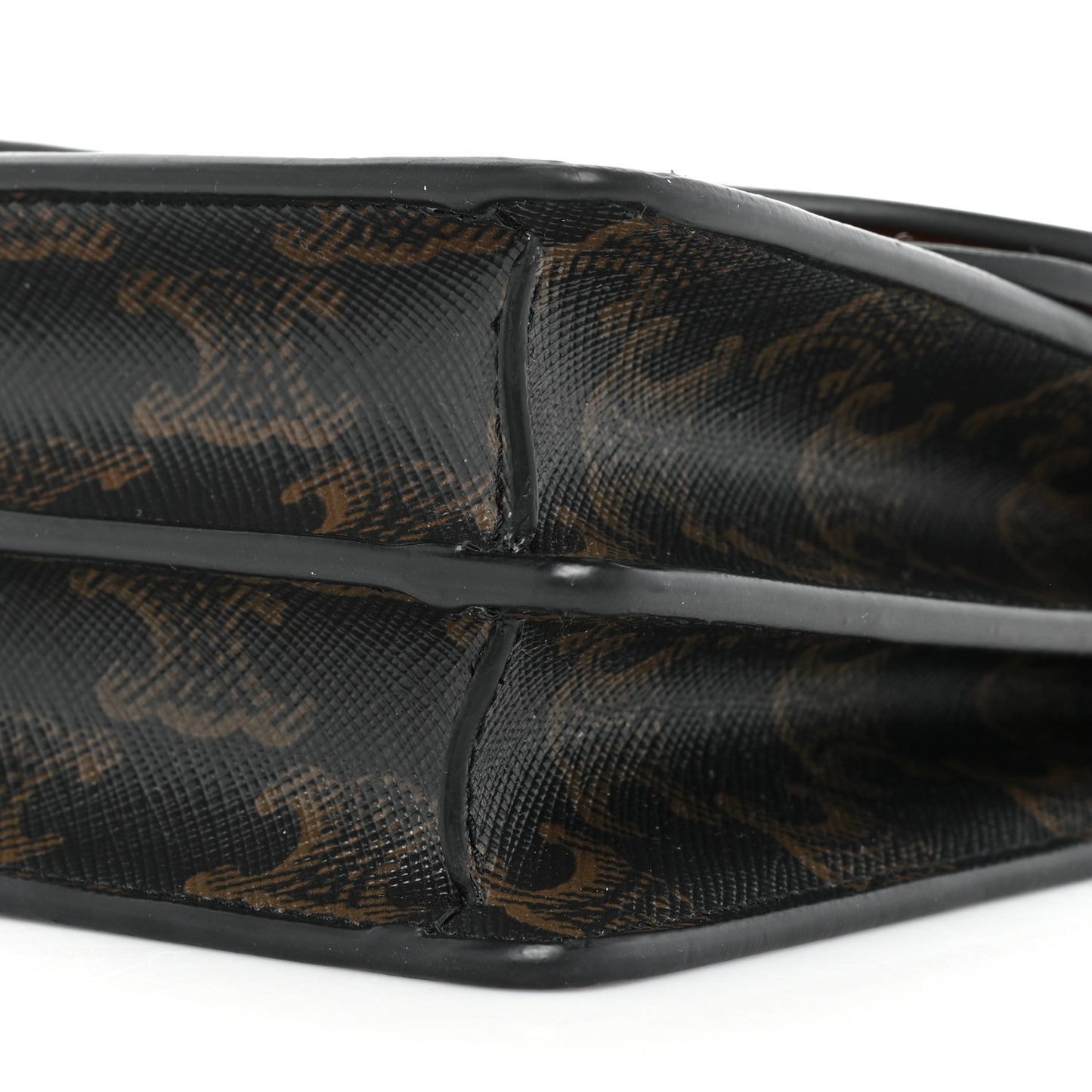 Triomphe Canvas Lambskin Wallet On Strap Tan