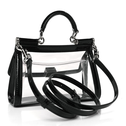 Dolce & Gabbana PVC Small Miss Sicily Satchel Transparent Black 3 of 7
