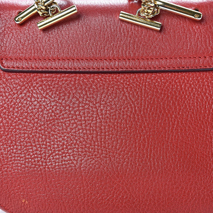 Chloe Grained Lambskin Mini Drew Shoulder Bag Plaid Red 19 of 19