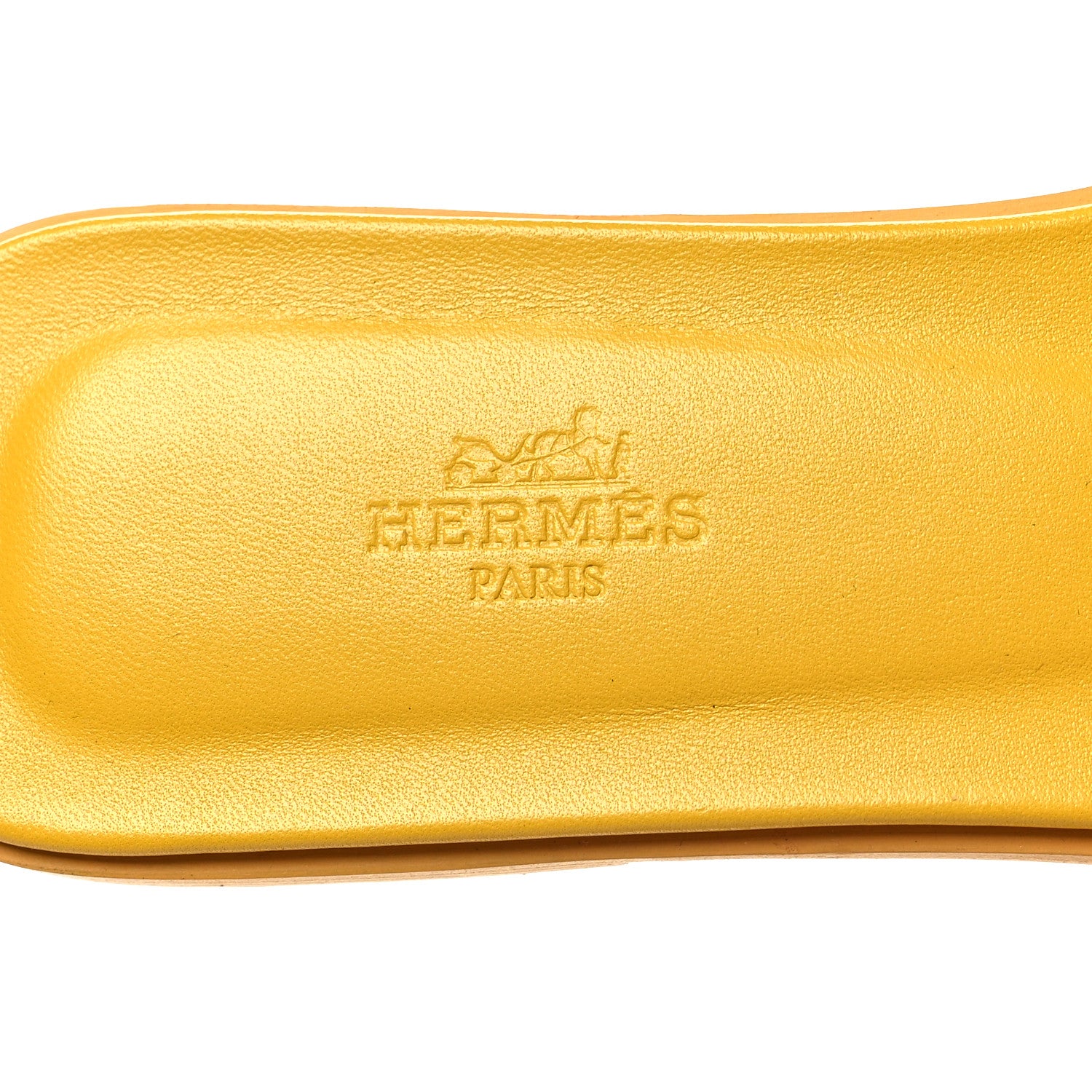 Hermes Epsom Oran Sandals 39 Jaune Sable 8 of 8
