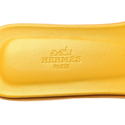 Hermes Epsom Oran Sandals 39 Jaune Sable 8 of 8
