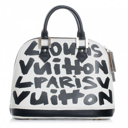 Louis Vuitton Graffiti Alma MM Black 1 of 6