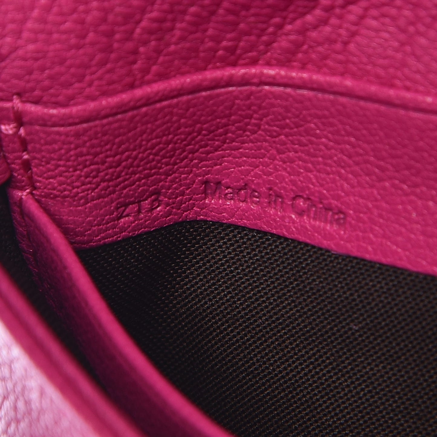 Goatskin Bow Coin Purse Pink