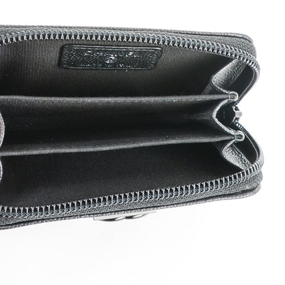 Chanel Caviar Quilted Boy Zip Around Coin Purse Wallet Black 5 of 7