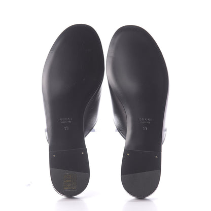 Gucci Malaga Kid Horsebit Slide Sandals 39 Black 7 of 11