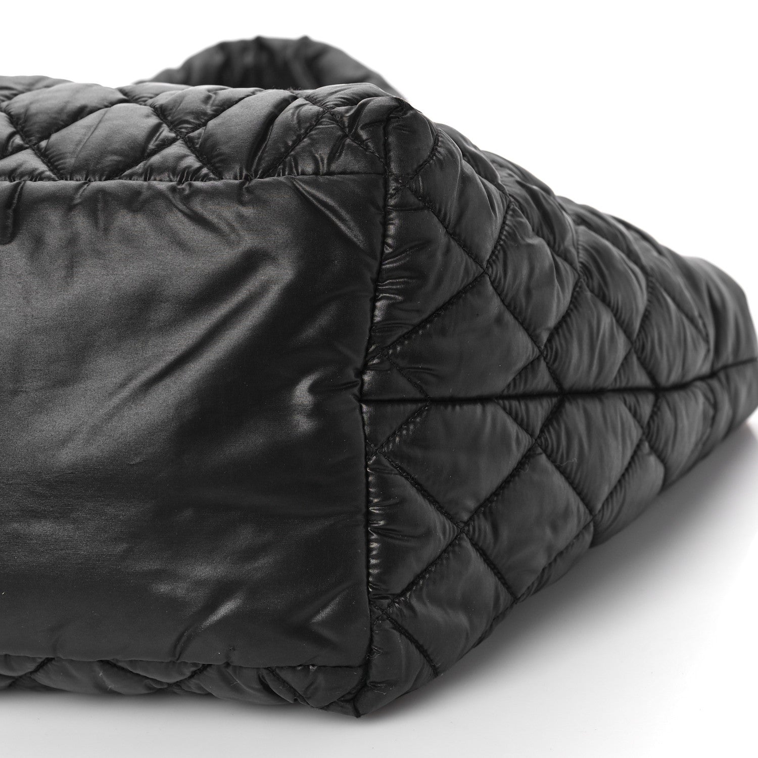 Chanel Nylon Quilted Small Coco Cocoon Reversible Tote Black 9 of 9