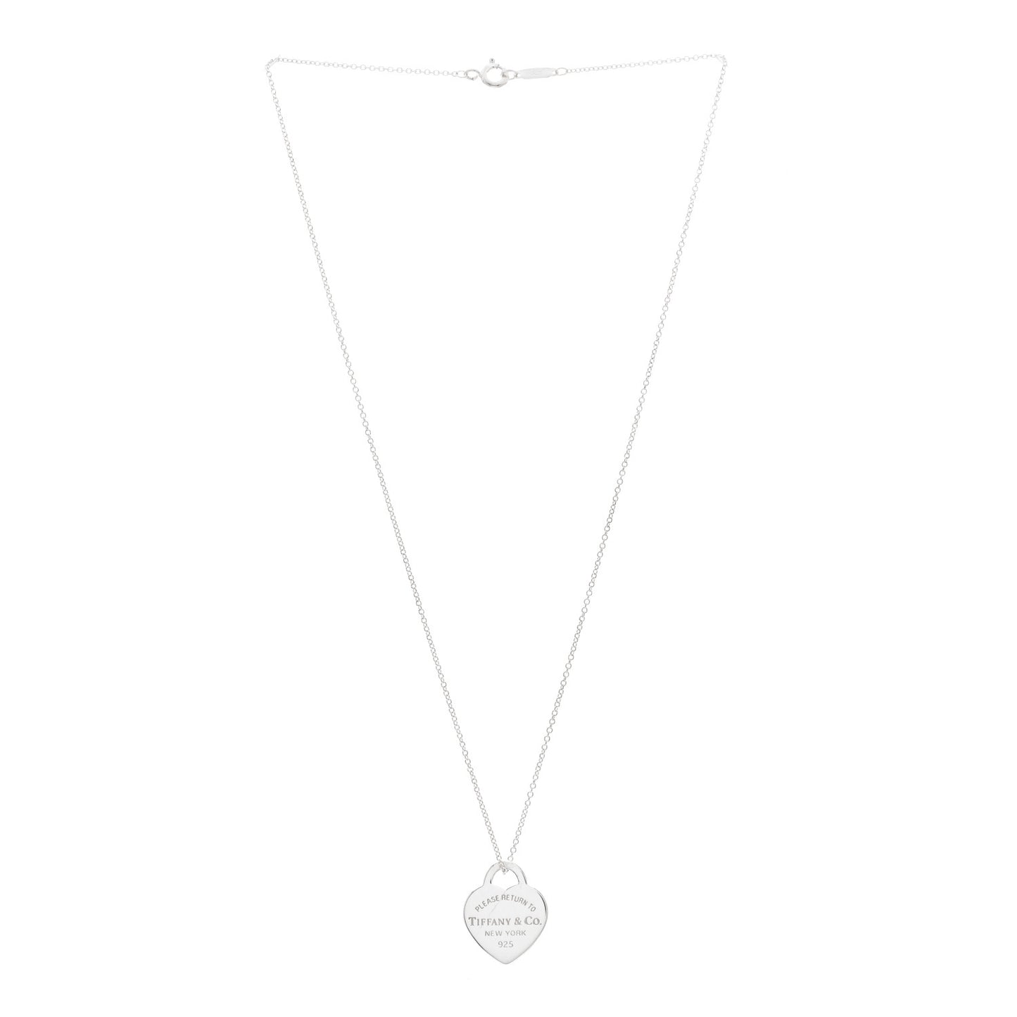 Sterling Silver Small Return to Tiffany Heart Pendant Necklace