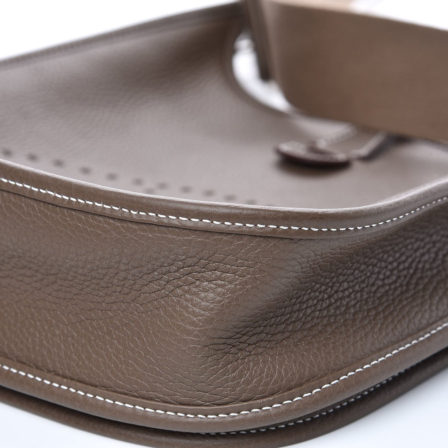 Hermes Taurillon Clemence Evelyne III PM Etoupe 9 of 10