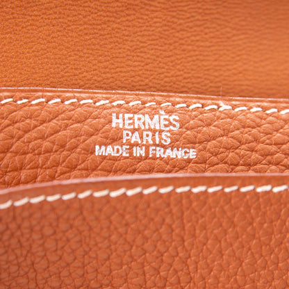 Hermes Togo Dogon Wallet Waist Pouch Gold 7 of 8