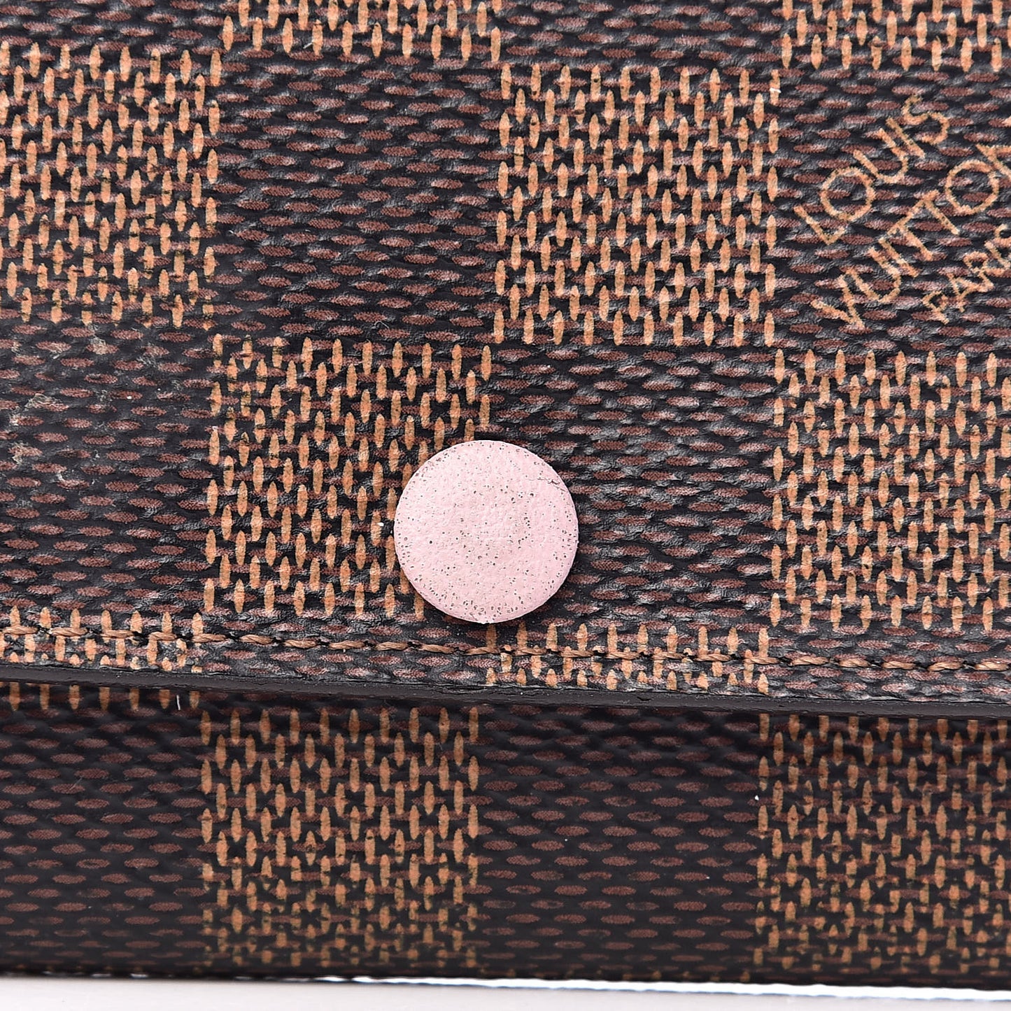 Damier Ebene Multicles 6 Key Holder Rose Ballerine