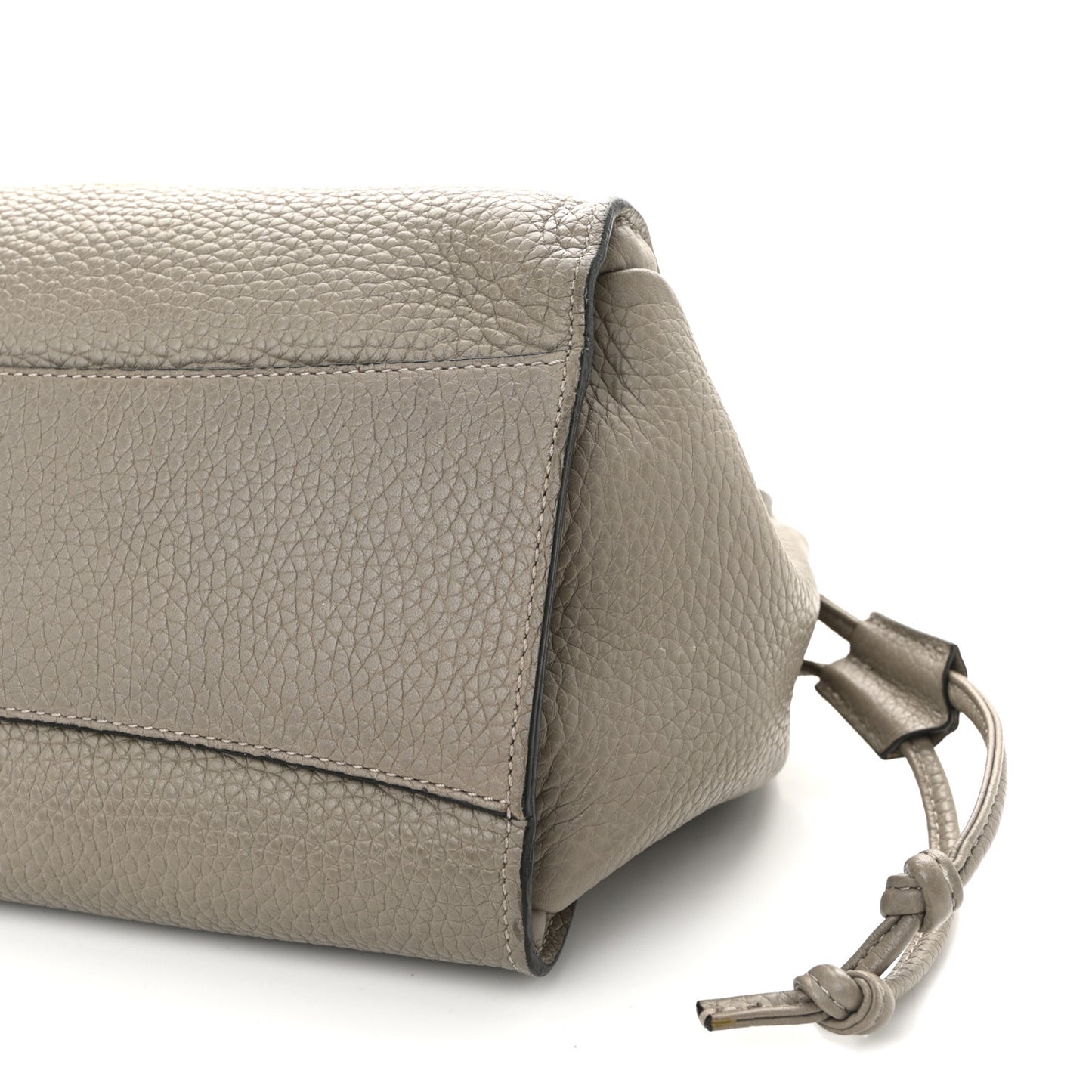 Heavy Grain Small Iris Tote Powder Grey Dark Clay