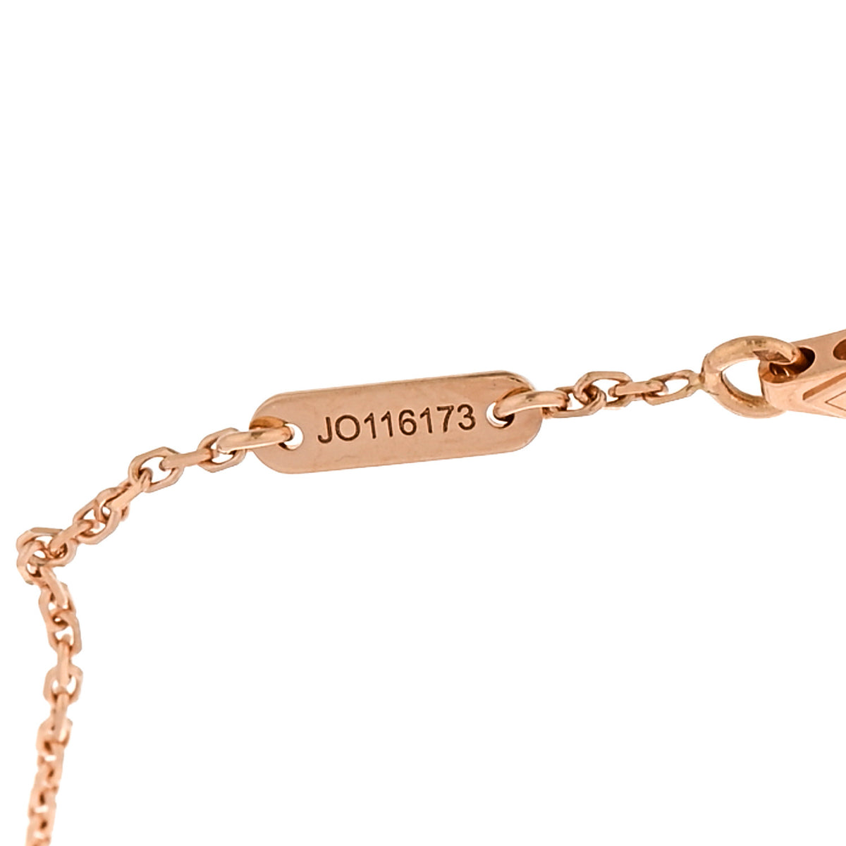 18K Rose Gold Carnelian Sweet Alhambra Heart Bracelet