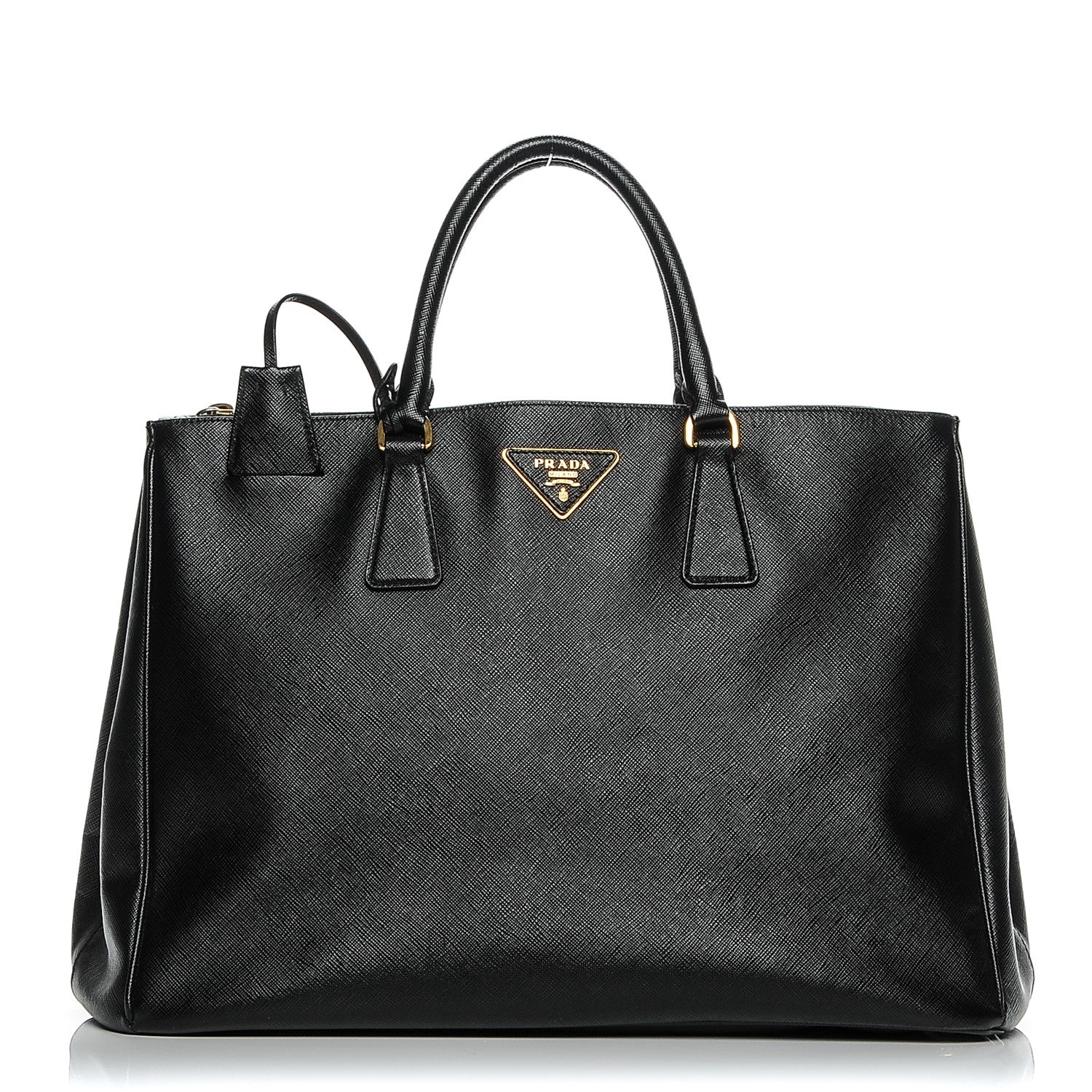 Prada Saffiano Large Galleria Double Zip Tote Black 11 of 20