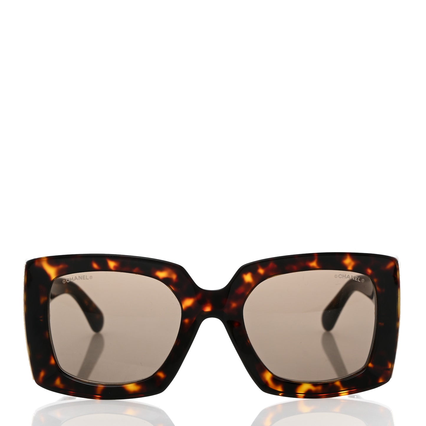 Acetate Rectangle Sunglasses 5435 Tortoise