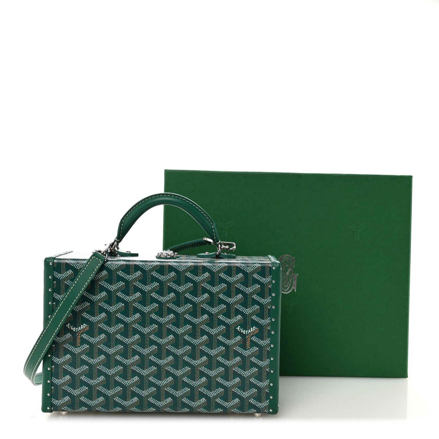 Goyard Goyardine Grand Hotel Trunk Bag Green 10 of 10