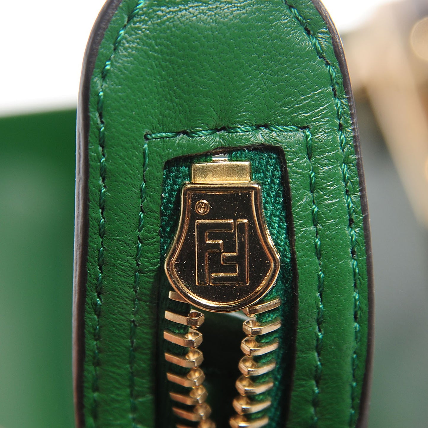 Vitello Dolce Shiny Nappa Petite 3Jours Tote Tortora Emerald