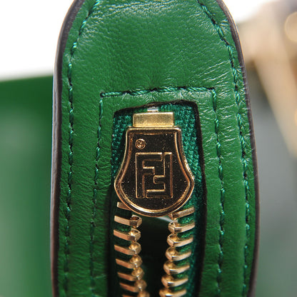 Fendi Vitello Dolce Shiny Nappa Petite 3Jours Tote Tortora Emerald 11 of 11