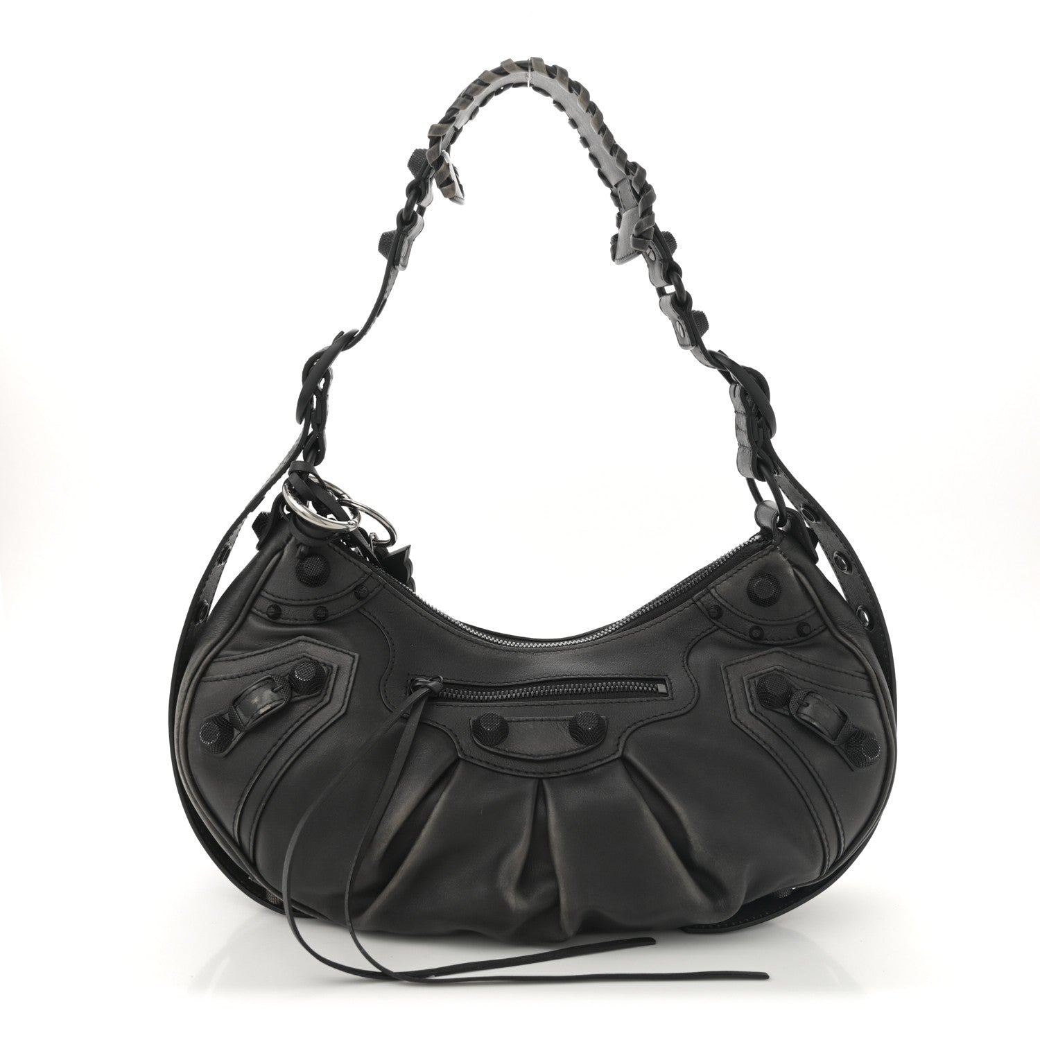 Balenciaga Used Calfskin Small Le Cagole Shoulder Bag Black 1 of 13