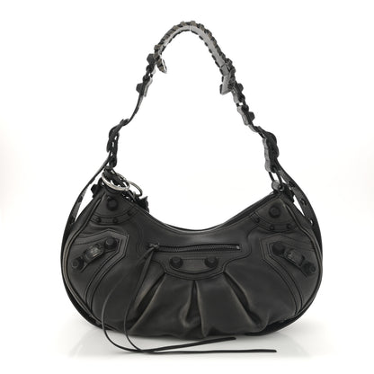 Balenciaga Used Calfskin Small Le Cagole Shoulder Bag Black 1 of 13
