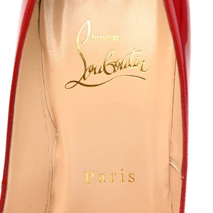 Christian Louboutin Patent Decollete 554 100 Pumps 36.5 Loubi Red 6 of 8