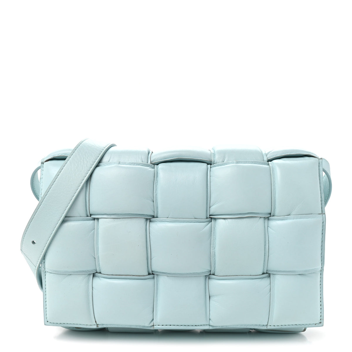 Bottega Veneta Paper Calfskin Maxi Intrecciato Padded Cassette Crossbody Bag Spearmint 1 of 12