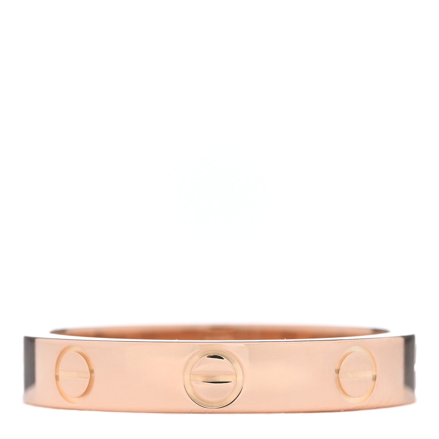 18K Pink Gold 3.5mm LOVE Wedding Band Ring 55 7.25