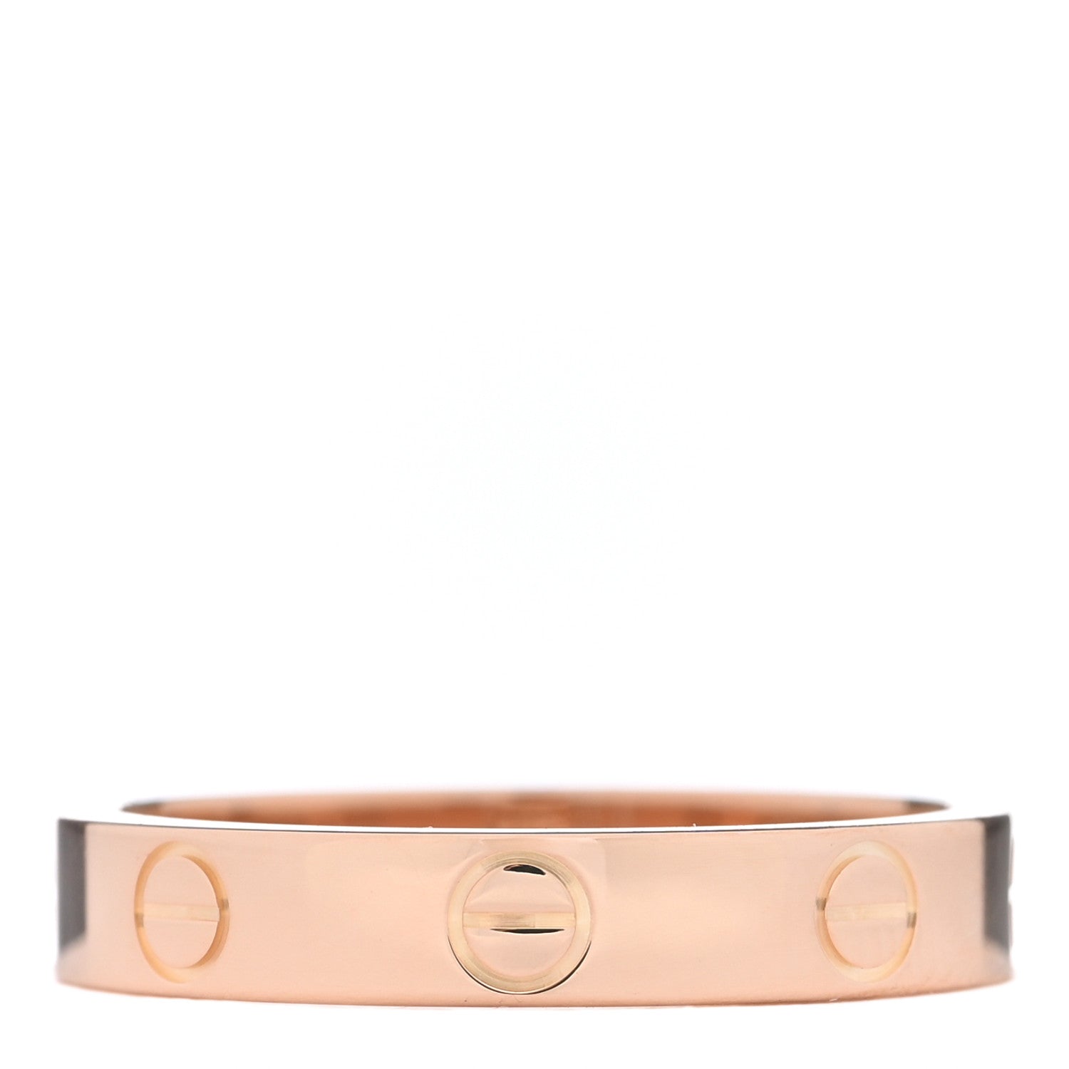Cartier 18K Pink Gold 3.5mm LOVE Wedding Band Ring 55 7.25 3 of 4